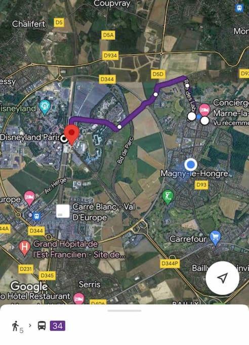 Duplex Moderne 8Per&3Ch&10 Min Disney&Parking Free Magny-le-Hongre Zewnętrze zdjęcie