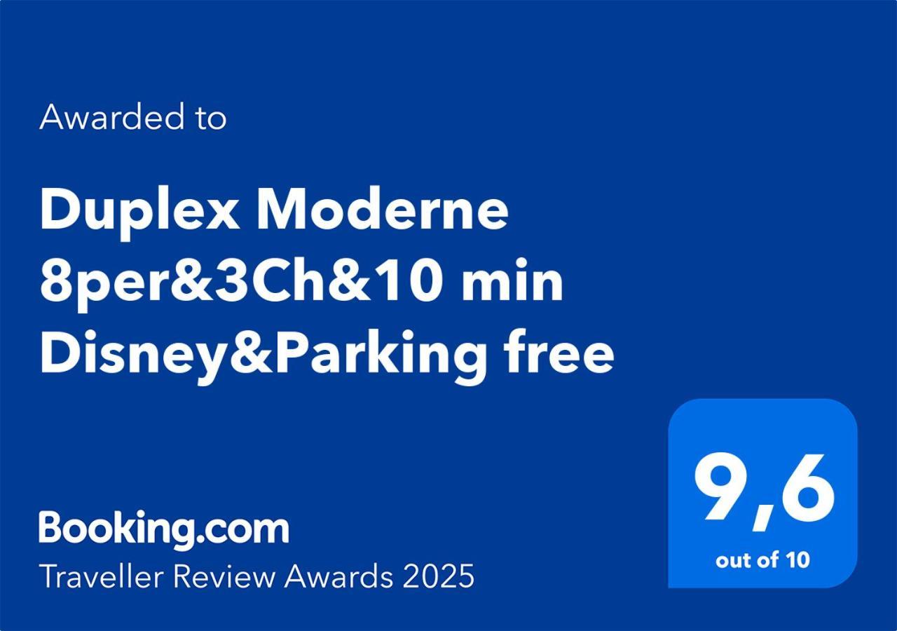 Duplex Moderne 8Per&3Ch&10 Min Disney&Parking Free Magny-le-Hongre Zewnętrze zdjęcie